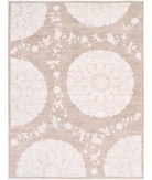 Serenity 9'0'' X 11'11'' Hand-Knotted Wool Rug 9'0'' x 11'11'' (270 X 358) / Brown / Ivory