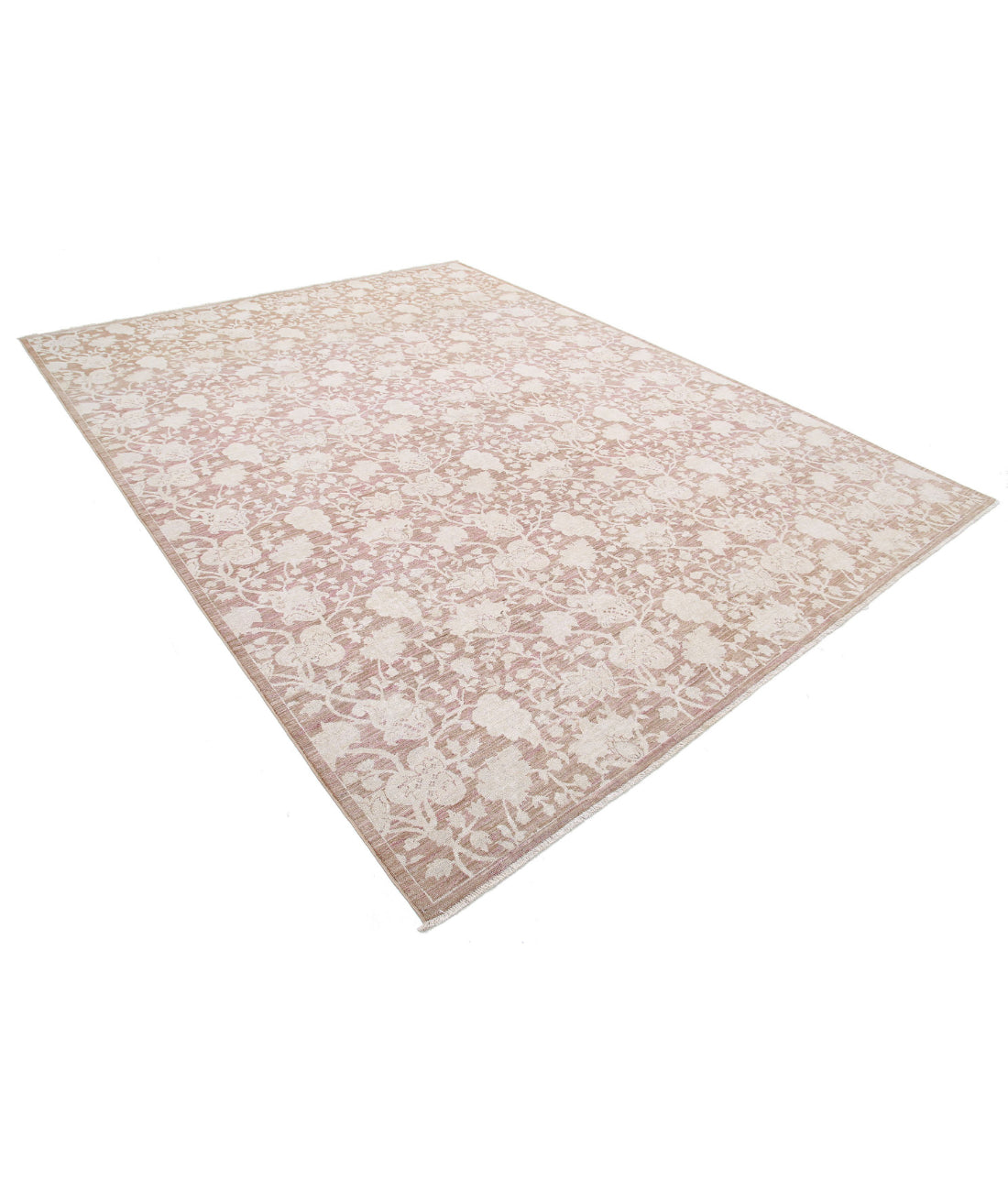 Serenity 8'10'' X 11'5'' Hand-Knotted Wool Rug 8'10'' x 11'5'' (265 X 343) / Taupe / Ivory