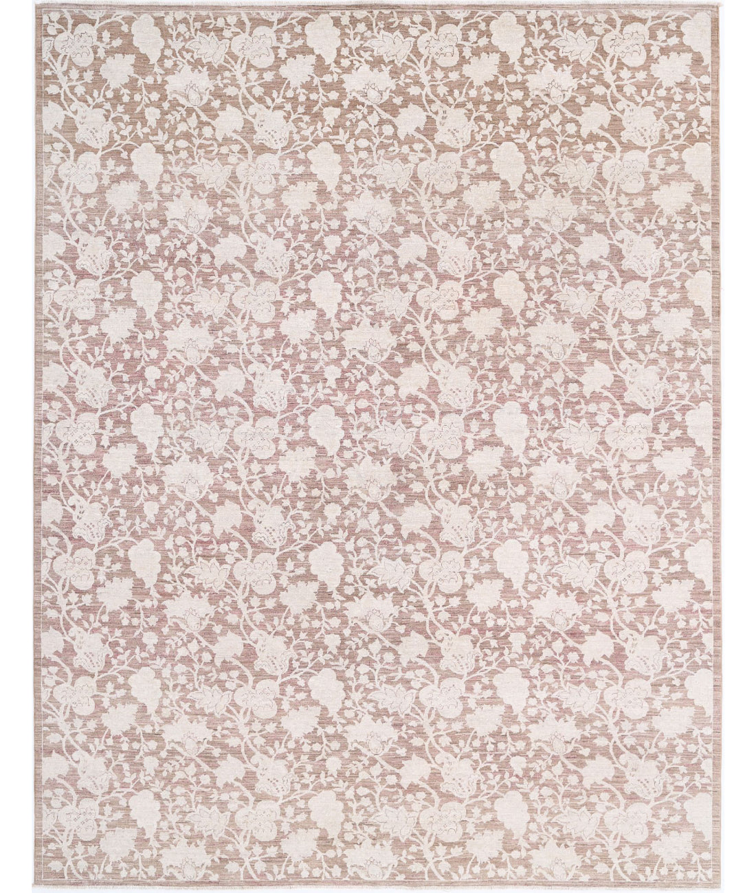 Serenity 8'10'' X 11'5'' Hand-Knotted Wool Rug 8'10'' x 11'5'' (265 X 343) / Taupe / Ivory