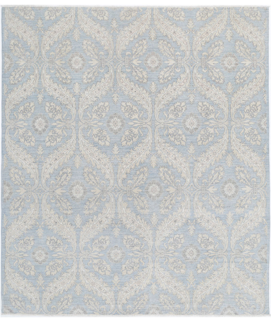 Artemix 8'1'' X 9'4'' Hand-Knotted Wool Rug 8'1'' x 9'4'' (243 X 280) / Blue / Beige