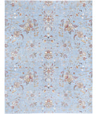 Artemix 8'11'' X 11'7'' Hand-Knotted Wool-Silk Rug 8'11'' x 11'7'' (268 X 348) / Blue / Red