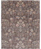 Artemix 8'10'' X 11'3'' Hand-Knotted Wool Rug 8'10'' x 11'3'' (265 X 338) / Brown / Ivory