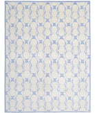 Artemix 8'10'' X 11'5'' Hand-Knotted Wool Rug 8'10'' x 11'5'' (265 X 343) / Blue / Ivory