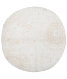 Serenity 7'8'' X 7'9'' Hand-Knotted Wool Rug 7'8'' x 7'9'' (230 X 233) / Grey / Ivory