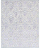 Artemix 7'10'' X 9'10'' Hand-Knotted Wool Rug 7'10'' x 9'10'' (235 X 295) / Grey / Purple