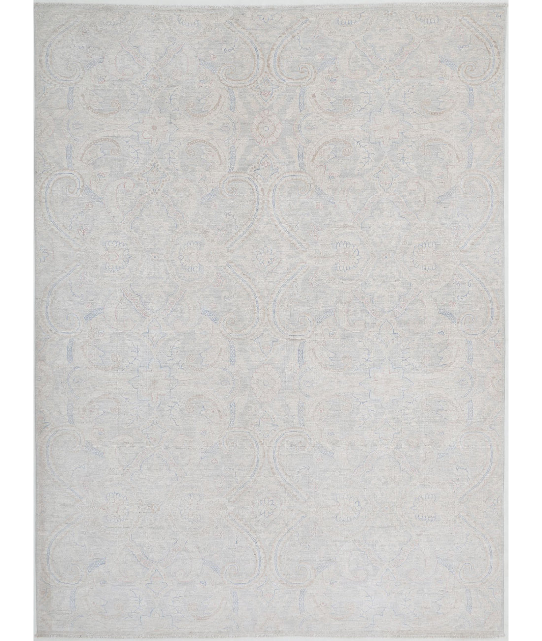 Artemix 6'1'' X 8'4'' Hand-Knotted Wool Rug 6'1'' x 8'4'' (183 X 250) / Grey / Blue