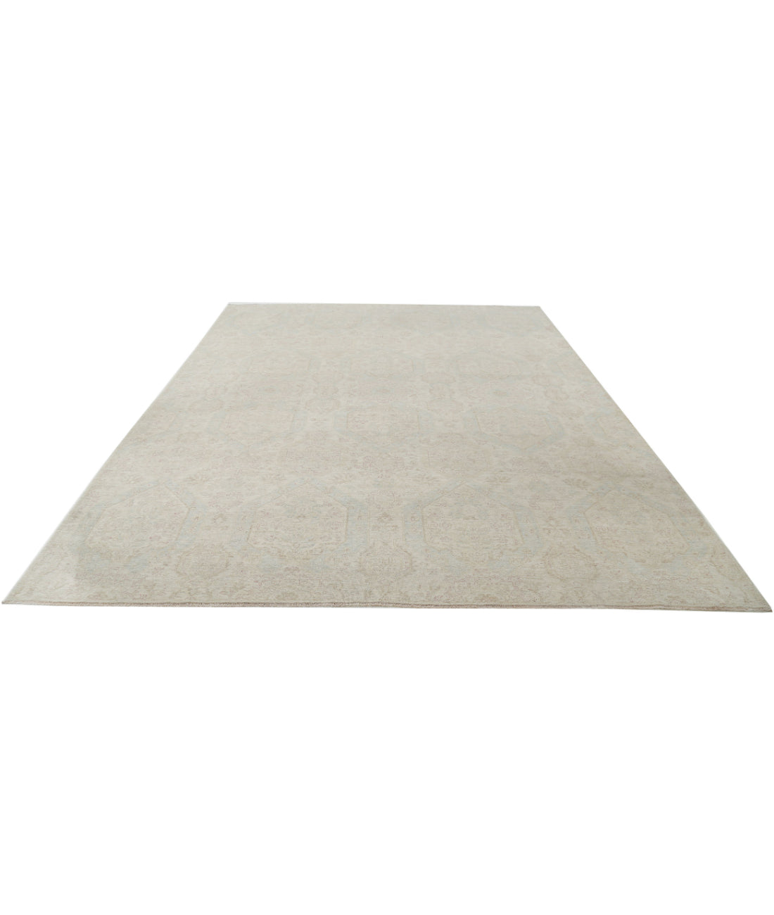 Artemix 8'11'' X 11'6'' Hand-Knotted Wool Rug 8'11'' x 11'6'' (268 X 345) / Grey / Ivory