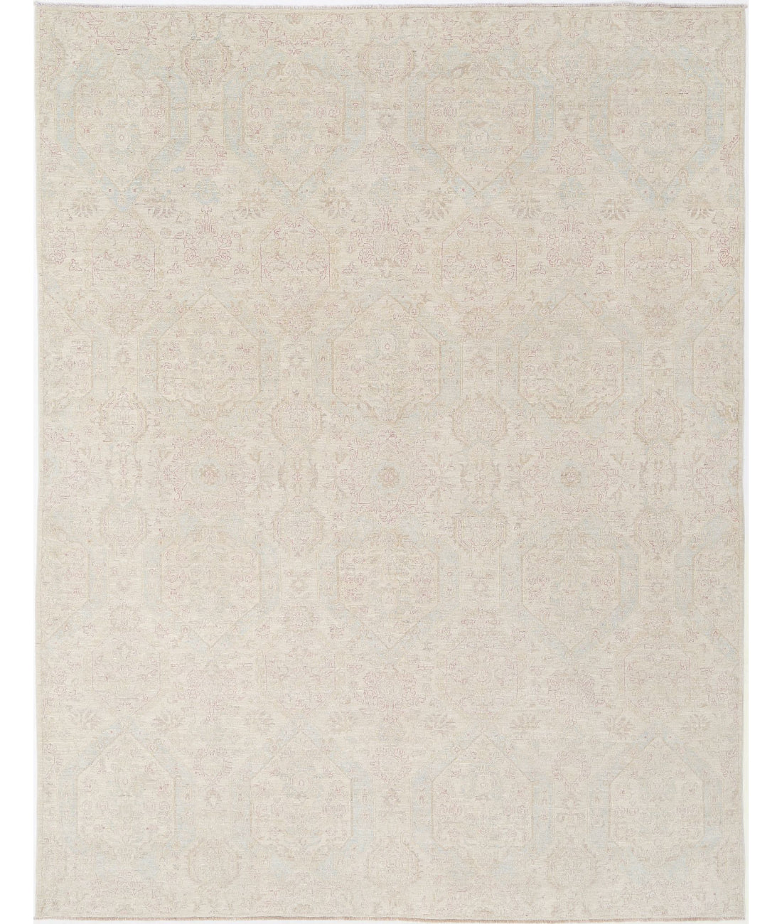 Artemix 8'11'' X 11'6'' Hand-Knotted Wool Rug 8'11'' x 11'6'' (268 X 345) / Grey / Ivory