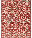 Artemix 9'4'' X 12'1'' Hand-Knotted Wool Rug 9'4'' x 12'1'' (280 X 363) / Red / Grey