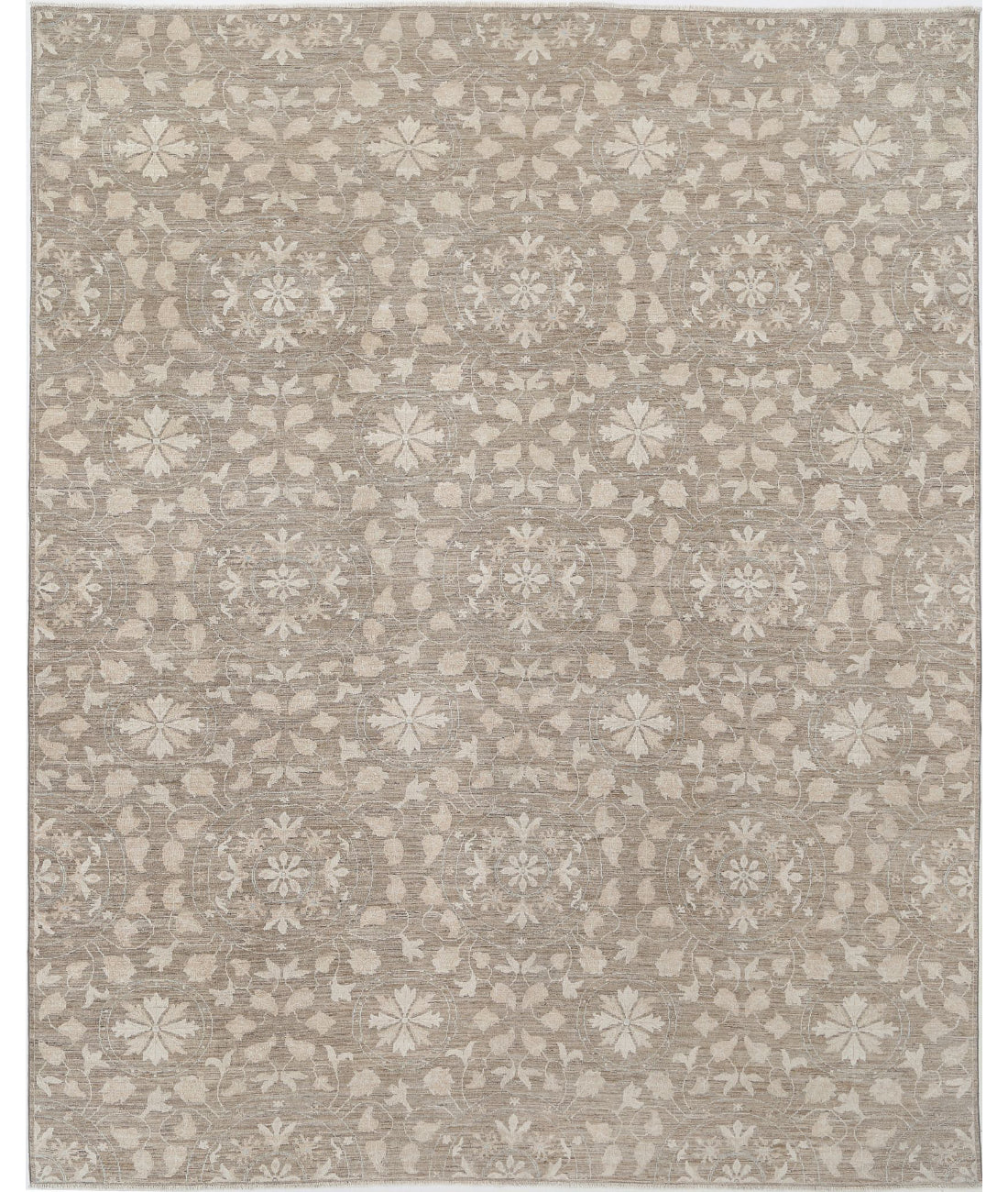 Artemix 8'10'' X 11'3'' Hand-Knotted Wool Rug 8'10'' x 11'3'' (265 X 338) / Taupe / Ivory