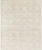 Artemix 7'9'' X 9'4'' Hand-Knotted Wool Rug 7'9'' x 9'4'' (233 X 280) / Ivory / Blue