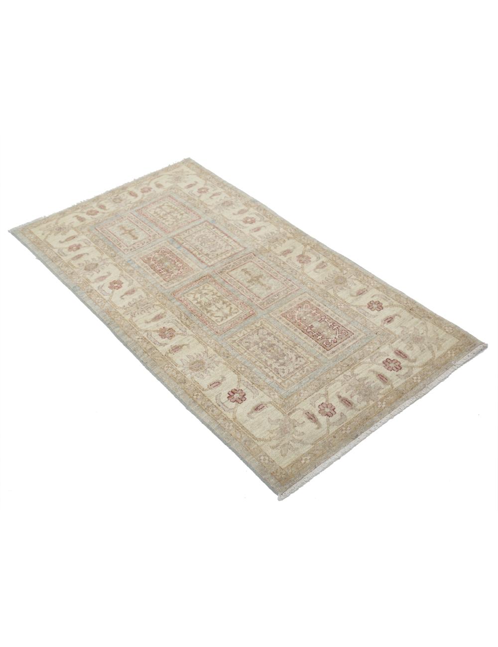 Bakhtiari 2' 9" X 4' 11" Hand-Knotted Wool Rug 2' 9" X 4' 11" (84 X 150) / Blue / Ivory