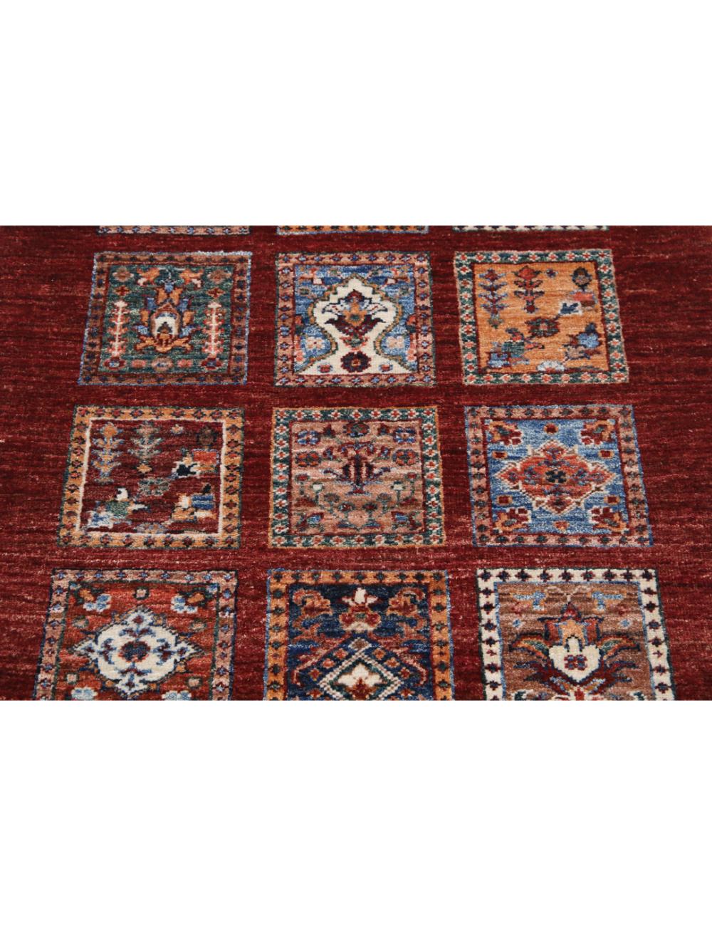 Bakhtiari 2' 10" X 4' 3" Hand-Knotted Wool Rug 2' 10" X 4' 3" (86 X 130) / Red / Multi