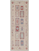 Bakhtiari 2' 6" X 7' 1" Hand-Knotted Wool Rug 2' 6" X 7' 1" (76 X 216) / Ivory / Red