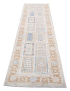 Bakhtiari 2' 7" X 9' 2" Hand-Knotted Wool Rug 2' 7" X 9' 2" (79 X 279) / Ivory / Rust