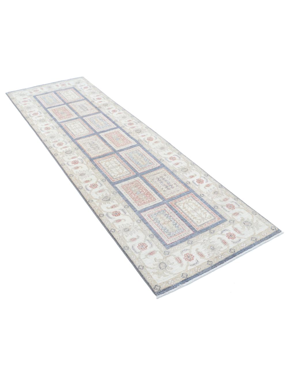 Bakhtiari 2' 7" X 8' 2" Hand-Knotted Wool Rug 2' 7" X 8' 2" (79 X 249) / Grey / Ivory