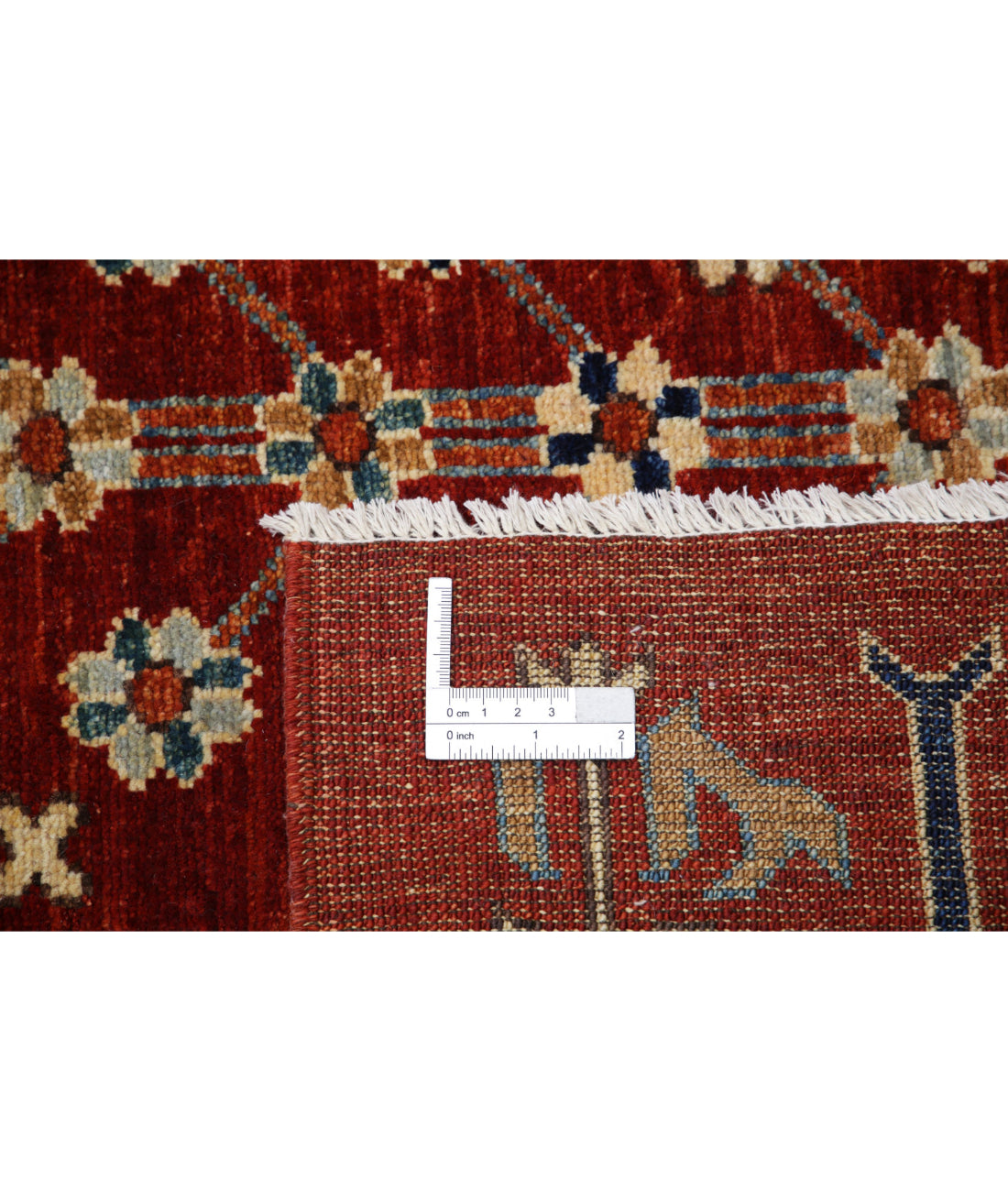 Bakshaish 10'0'' X 17'7'' Hand-Knotted Wool Rug 10'0'' x 17'7'' (300 X 528) / Red / Blue
