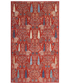 Bakshaish 10'0'' X 17'7'' Hand-Knotted Wool Rug 10'0'' x 17'7'' (300 X 528) / Red / Blue