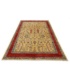 Bakshaish 5'6'' X 8'4'' Hand-Knotted Wool Rug 5'6'' x 8'4'' (165 X 250) / Gold / Red