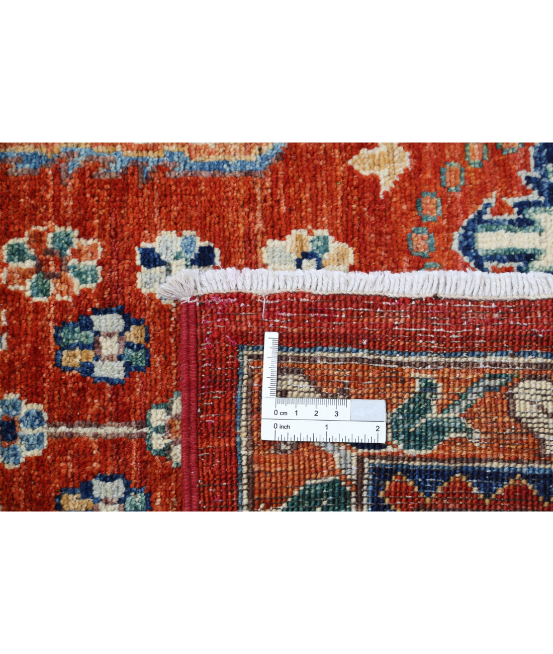 Bakshaish 7'9'' X 9'11'' Hand-Knotted Wool Rug 7'9'' x 9'11'' (233 X 298) / Rust / Blue