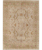 Ziegler 8'11'' X 12'1'' Hand-Knotted Wool Rug 8'11'' x 12'1'' (268 X 363) / Green / Ivory