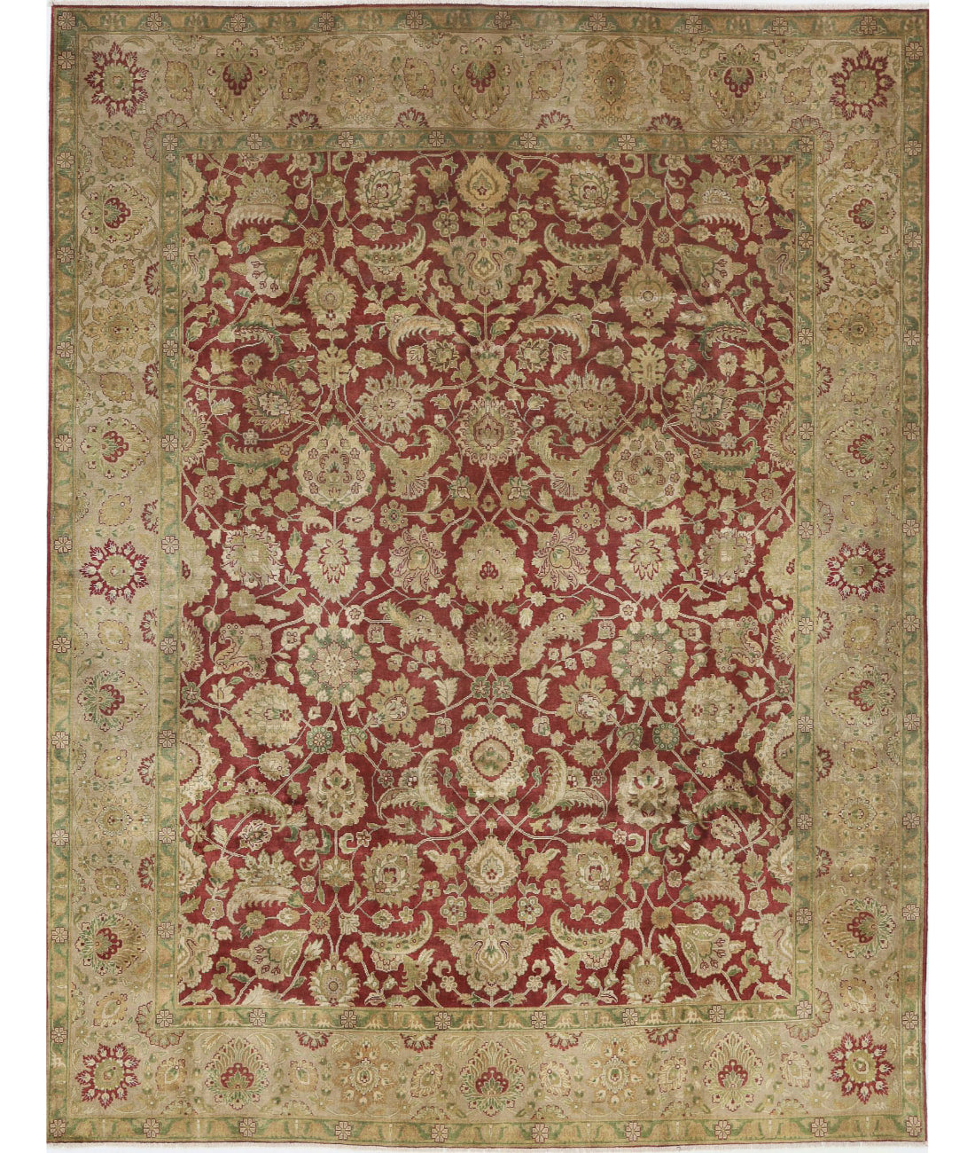 Ziegler 8'8'' X 11'4'' Hand-Knotted Wool Rug 8'8'' x 11'4'' (260 X 340) / Ivory / Red