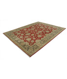 Ziegler 7'7'' X 9'10'' Hand-Knotted Wool Rug 7'7'' x 9'10'' (228 X 295) / Red / Grey