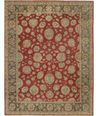 Ziegler 7'7'' X 9'10'' Hand-Knotted Wool Rug 7'7'' x 9'10'' (228 X 295) / Red / Grey