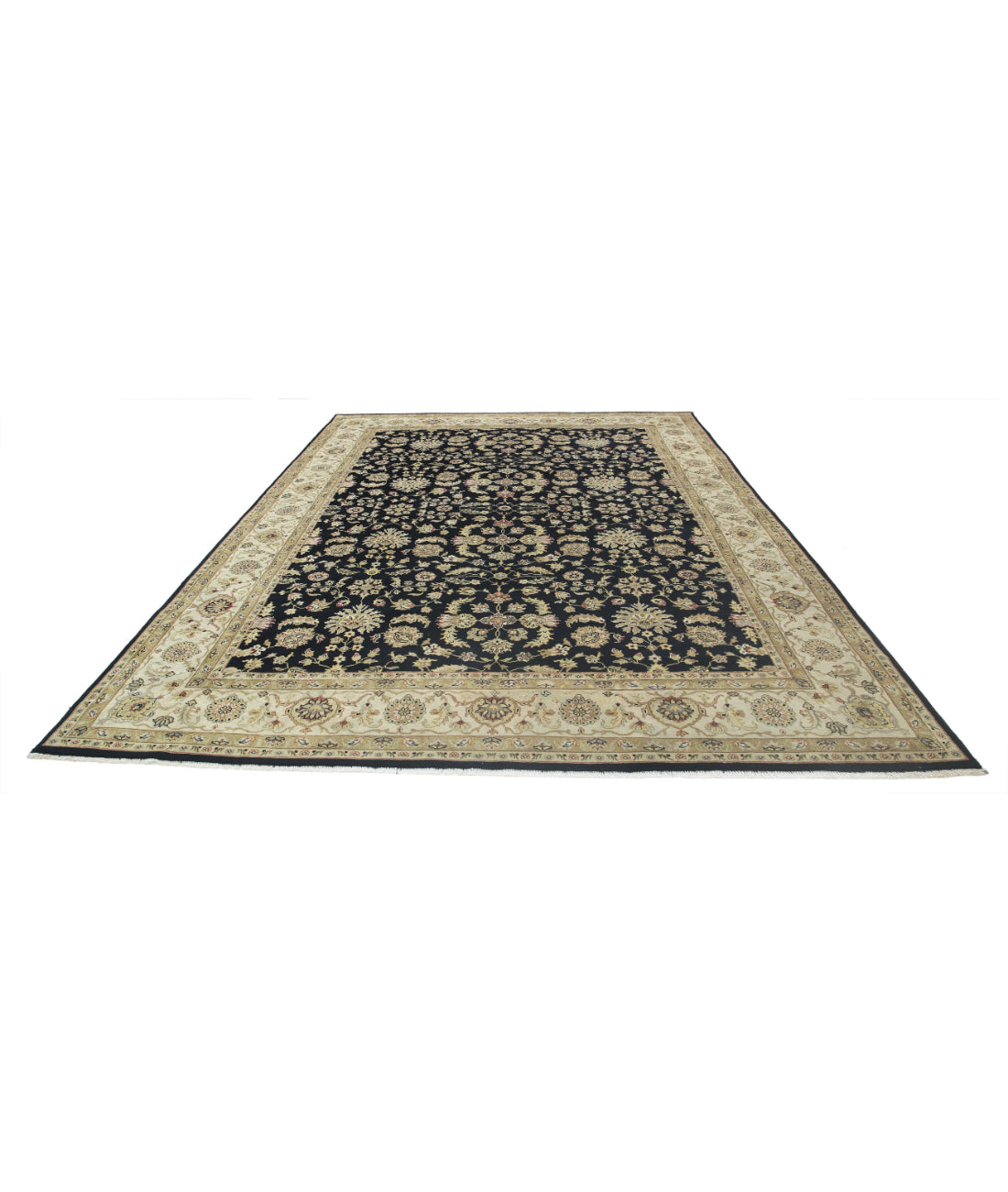 Ziegler 8'11'' X 12'1'' Hand-Knotted Wool Rug 8'11'' x 12'1'' (268 X 363) / Black / N/A