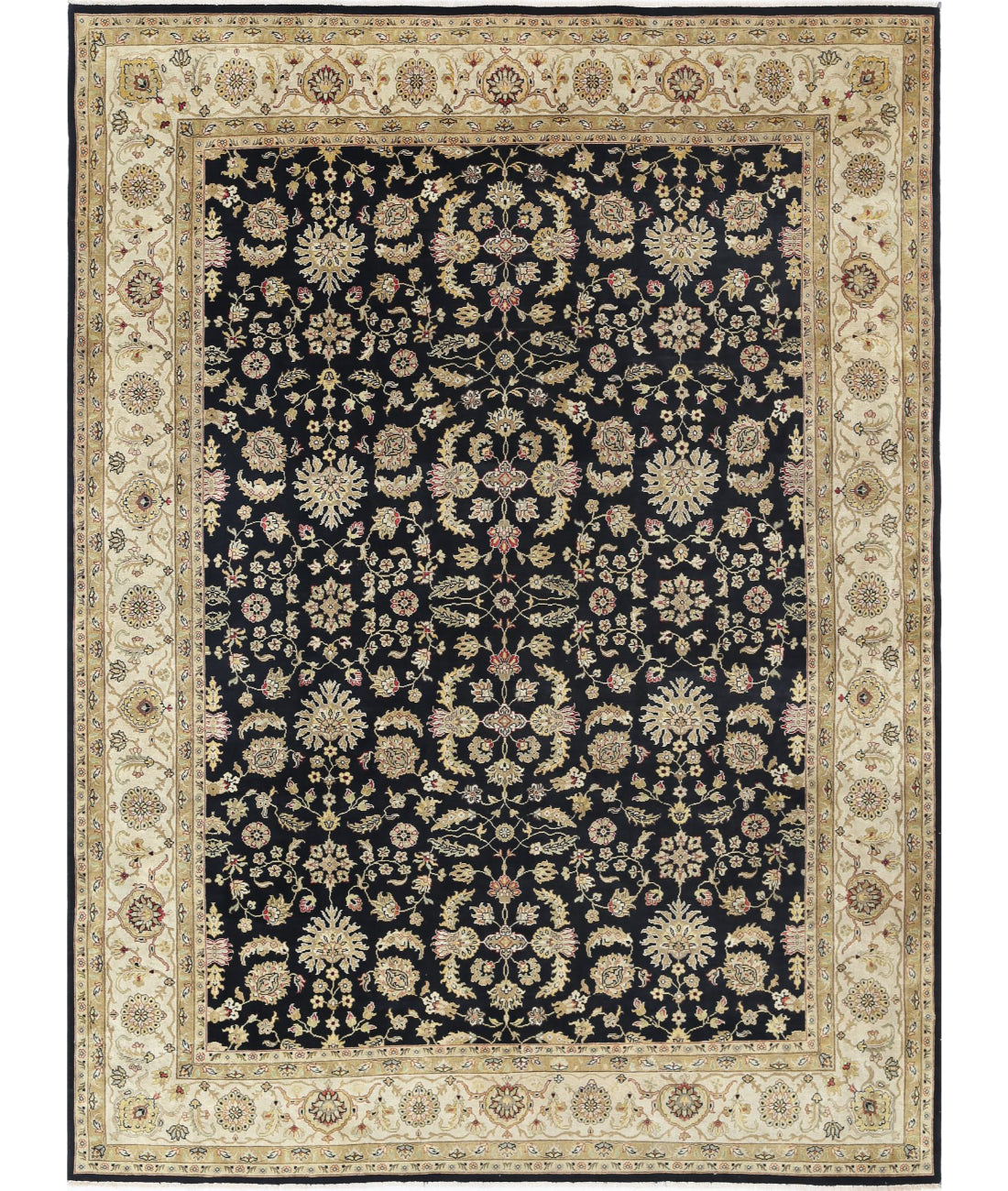 Ziegler 8'11'' X 12'1'' Hand-Knotted Wool Rug 8'11'' x 12'1'' (268 X 363) / Black / N/A