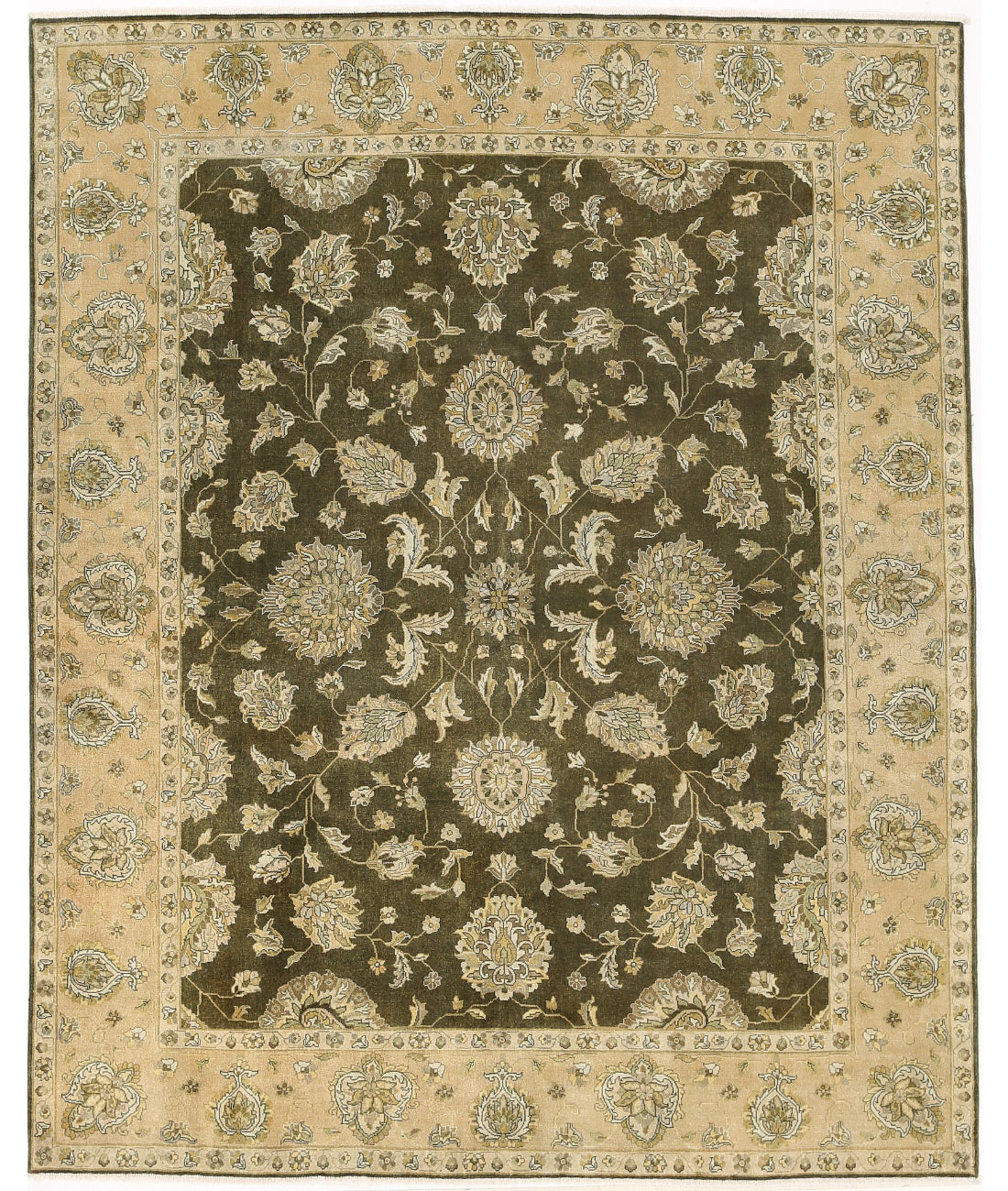 Ziegler 7'11'' X 9'10'' Hand-Knotted Wool Rug 7'11'' x 9'10'' (238 X 295) / Green / Beige