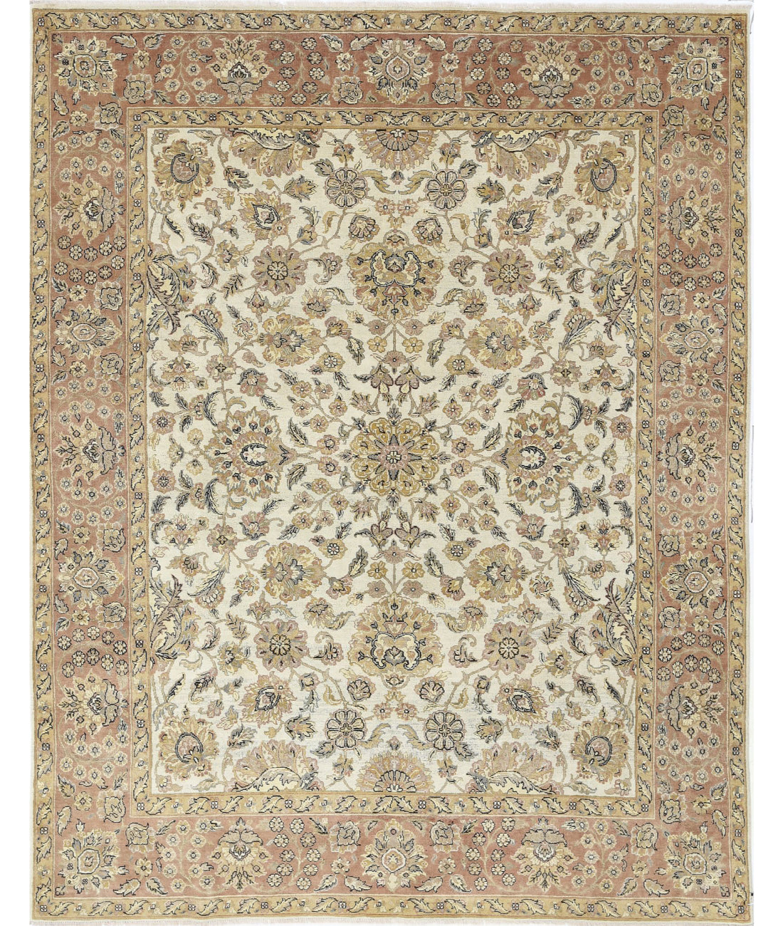 Ziegler 8'11'' X 11'4'' Hand-Knotted Wool Rug 8'11'' x 11'4'' (268 X 340) / Ivory / Tan