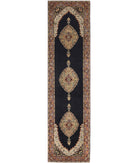 Ziegler 2'3'' X 8'8'' Hand-Knotted Wool Rug 2'3'' x 8'8'' (68 X 260) / Black / N/A