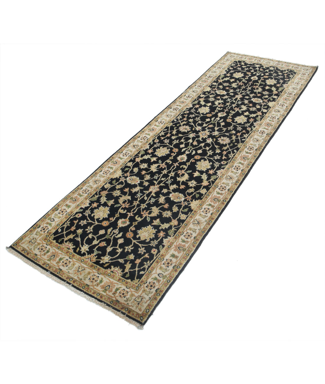 Ziegler 2'6'' X 7'11'' Hand-Knotted Wool Rug 2'6'' x 7'11'' (75 X 238) / Black / N/A