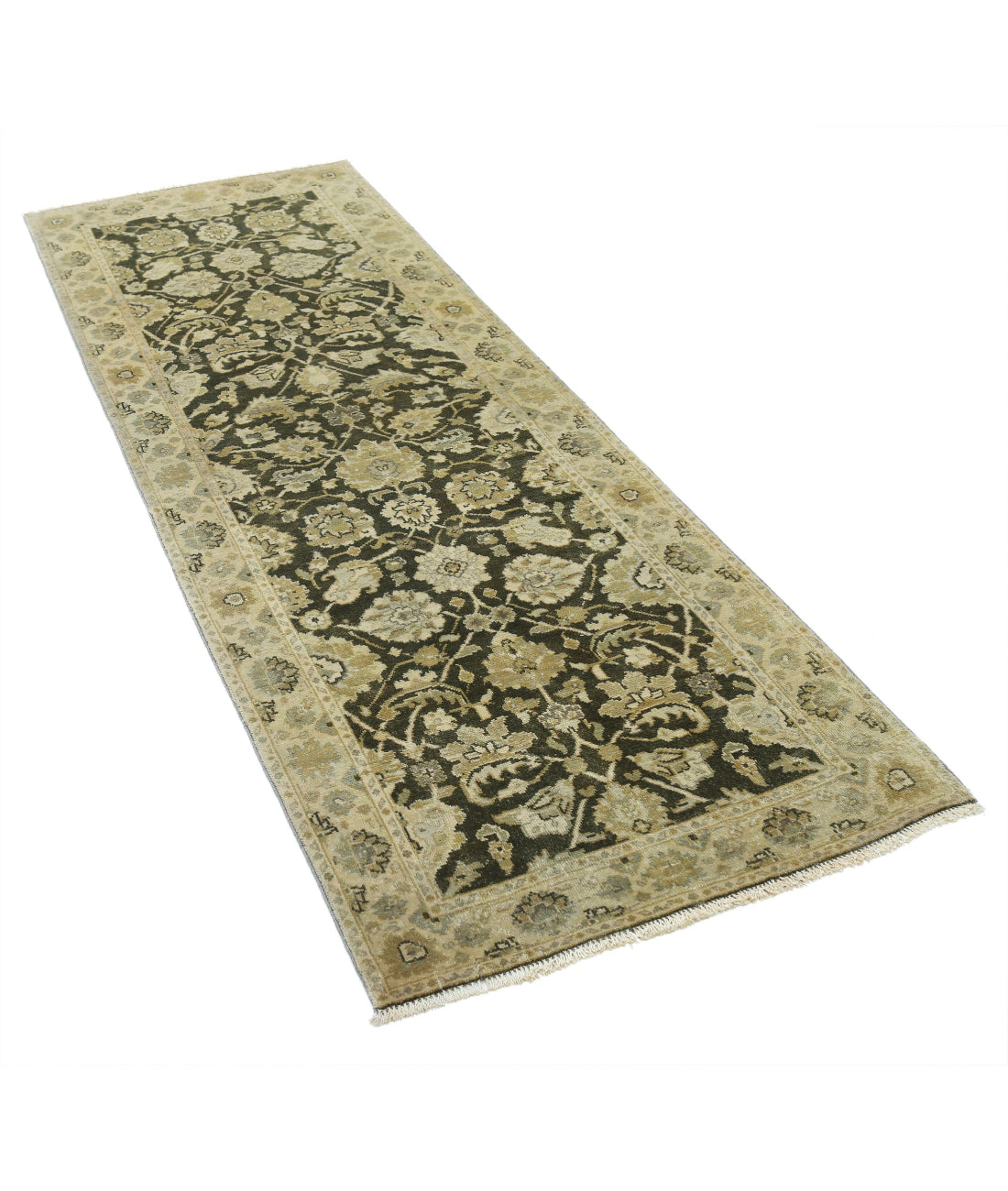 Ziegler 2'7'' X 7'4'' Hand-Knotted Wool Rug 2'7'' x 7'4'' (78 X 220) / Green / N/A