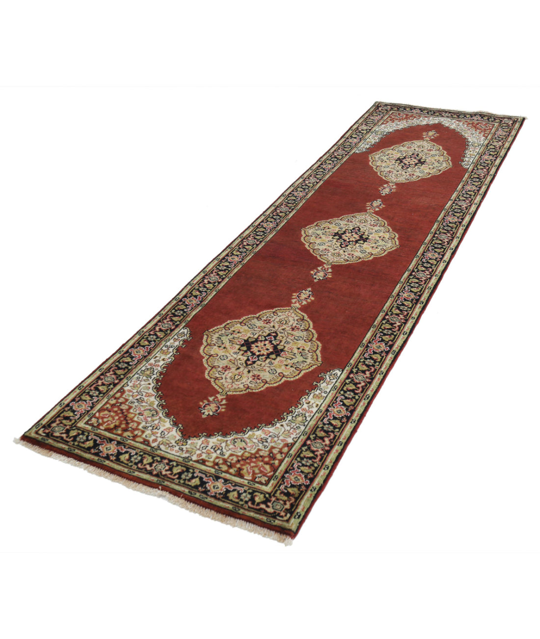 Ziegler 2'7'' X 8'10'' Hand-Knotted Wool Rug 2'7'' x 8'10'' (78 X 265) / Rust / N/A