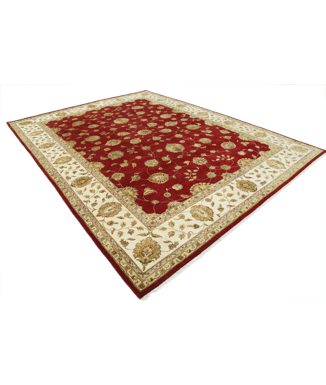 Ziegler 9'1'' X 11'10'' Hand-Knotted Wool Rug 9'1'' x 11'10'' (273 X 355) / Red / N/A