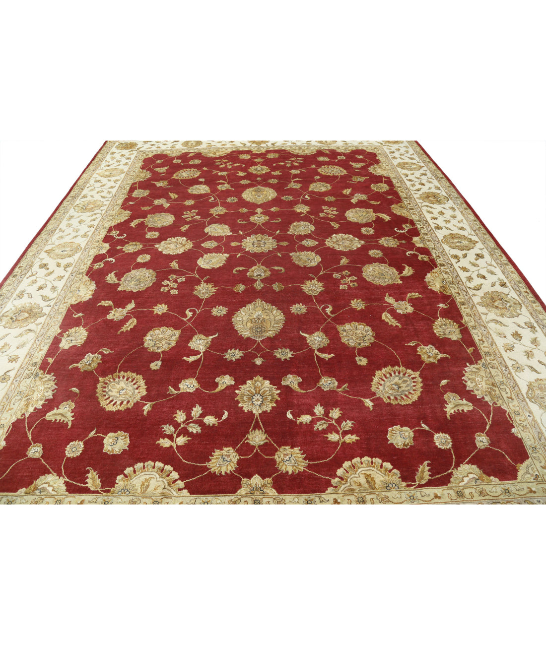 Ziegler 9'1'' X 11'10'' Hand-Knotted Wool Rug 9'1'' x 11'10'' (273 X 355) / Red / N/A