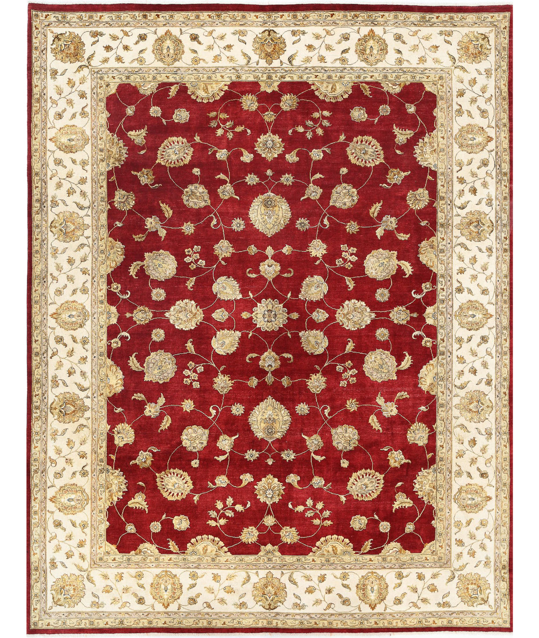 Ziegler 9'1'' X 11'10'' Hand-Knotted Wool Rug 9'1'' x 11'10'' (273 X 355) / Red / N/A