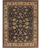 Ziegler 8'8'' X 11'9'' Hand-Knotted Wool Rug 8'8'' x 11'9'' (260 X 353) / Black / Ivory