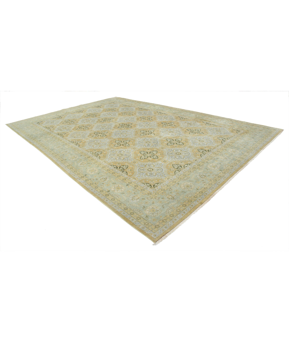 Ziegler 9'9'' X 14'9'' Hand-Knotted Wool Rug 9'9'' x 14'9'' (293 X 443) / Beige / N/A