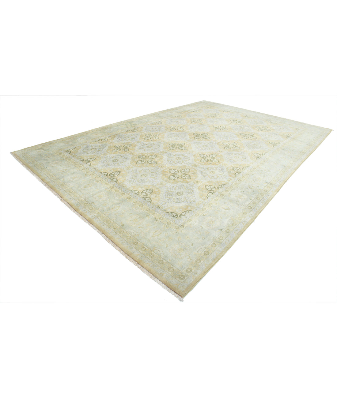 Ziegler 9'9'' X 14'9'' Hand-Knotted Wool Rug 9'9'' x 14'9'' (293 X 443) / Beige / N/A