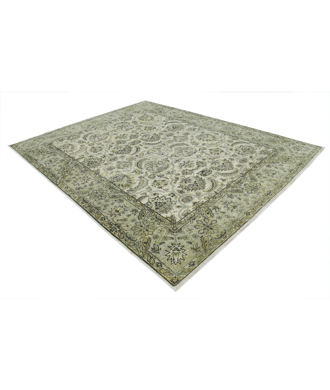 Ziegler 7'10'' X 9'8'' Hand-Knotted Wool Rug 7'10'' x 9'8'' (235 X 290) / Ivory / N/A