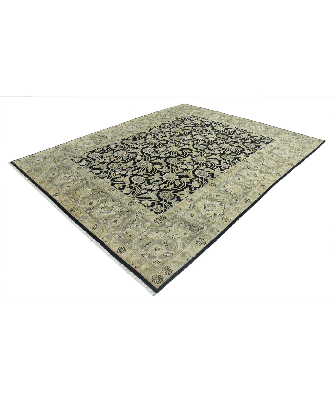 Ziegler 7'10'' X 9'10'' Hand-Knotted Wool Rug 7'10'' x 9'10'' (235 X 295) / Black / N/A