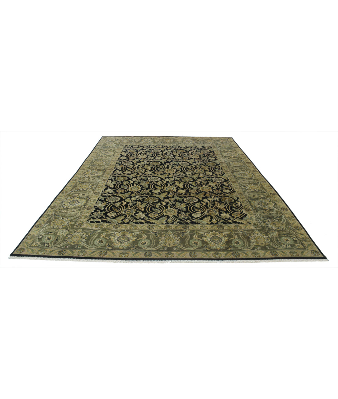 Ziegler 7'10'' X 9'10'' Hand-Knotted Wool Rug 7'10'' x 9'10'' (235 X 295) / Black / N/A