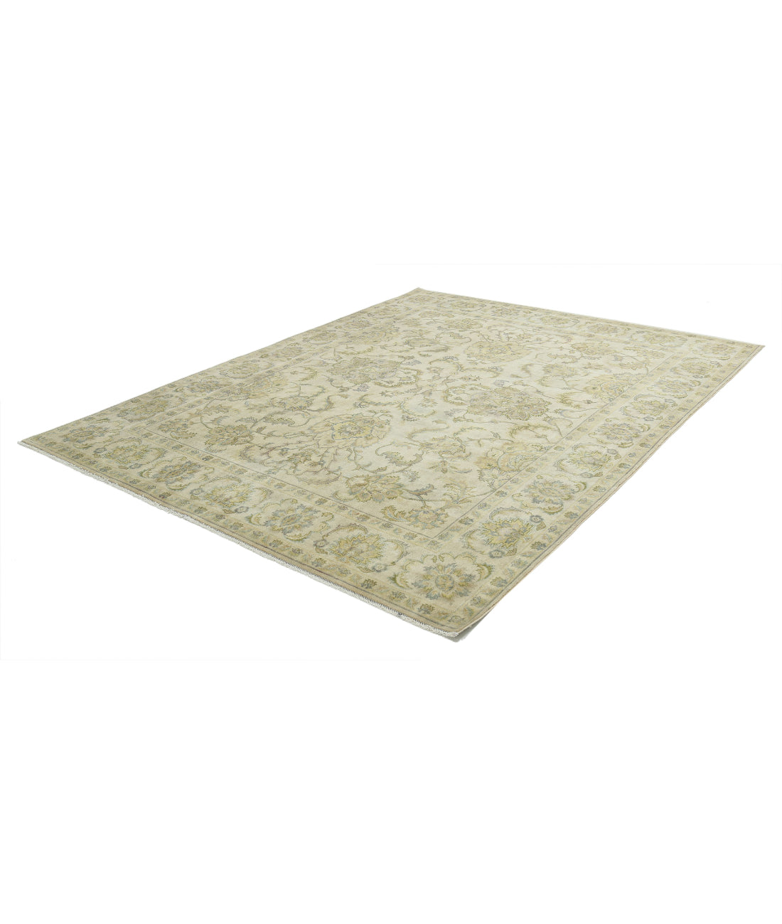 Ziegler 7'9'' X 9'7'' Hand-Knotted Wool Rug 7'9'' x 9'7'' (233 X 288) / Beige / Grey