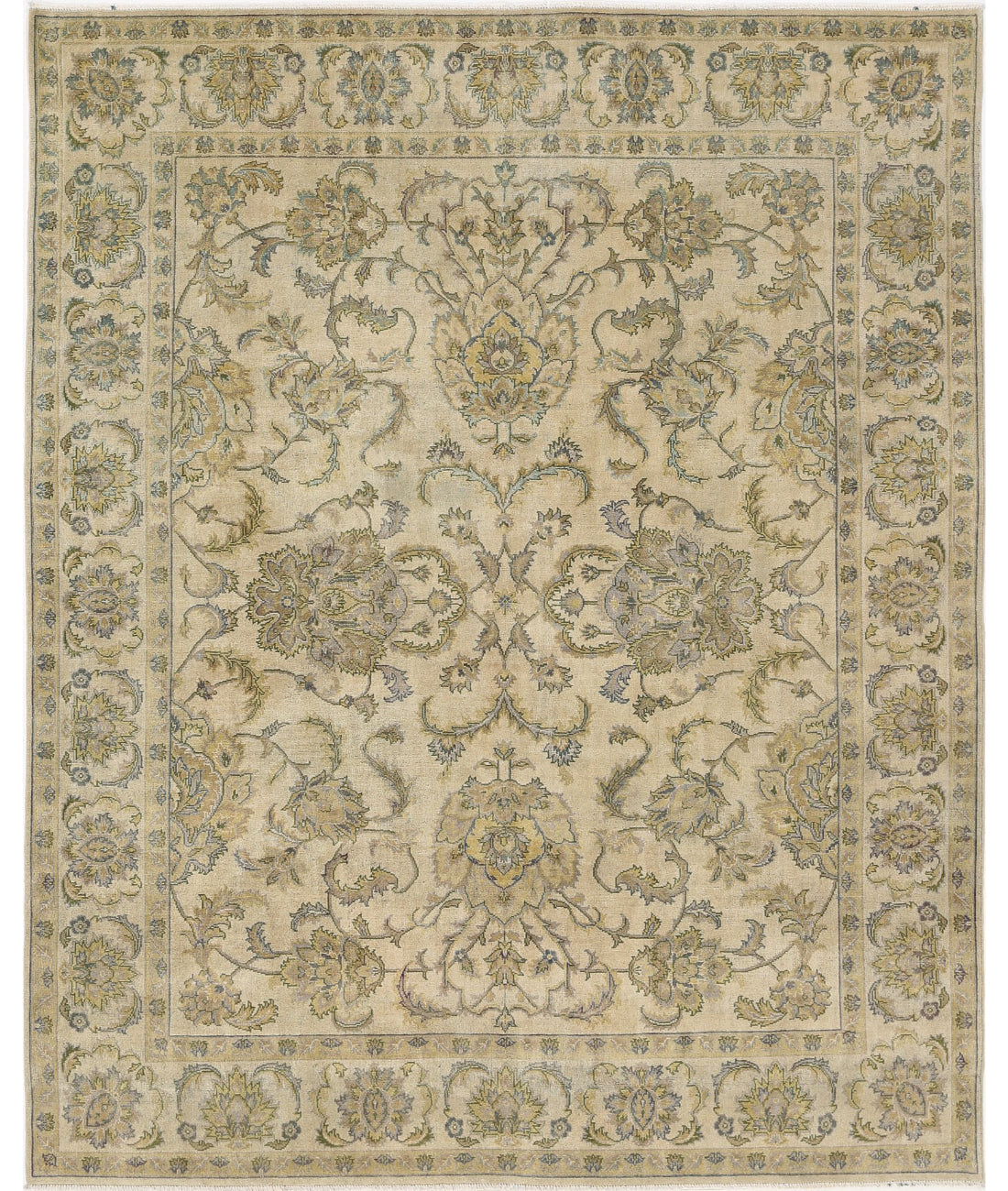 Ziegler 7'9'' X 9'7'' Hand-Knotted Wool Rug 7'9'' x 9'7'' (233 X 288) / Beige / Grey