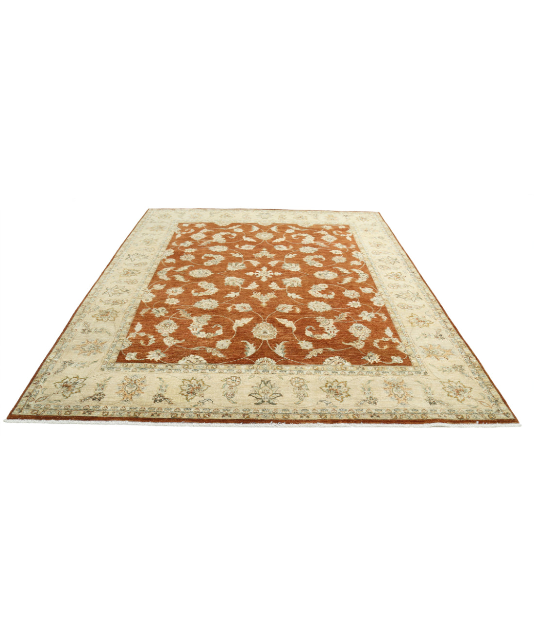 Ziegler 7'11'' X 10'0'' Hand-Knotted Wool Rug 7'11'' x 10'0'' (238 X 300) / Rust / N/A