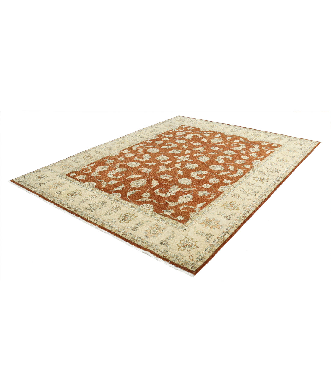 Ziegler 7'11'' X 10'0'' Hand-Knotted Wool Rug 7'11'' x 10'0'' (238 X 300) / Rust / N/A