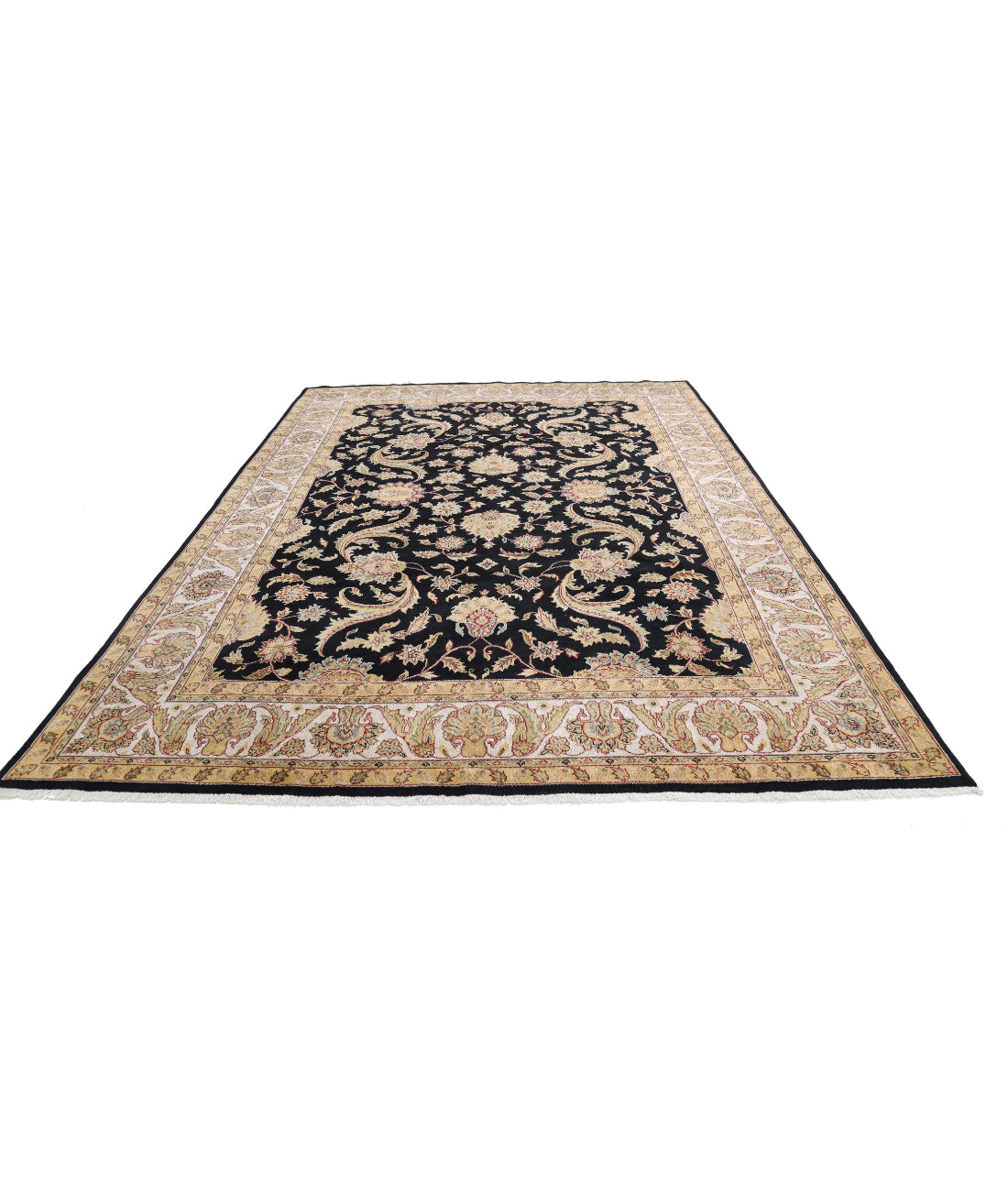 Ziegler 8'10'' X 11'10'' Hand-Knotted Wool Rug 8'10'' x 11'10'' (265 X 355) / Black / N/A